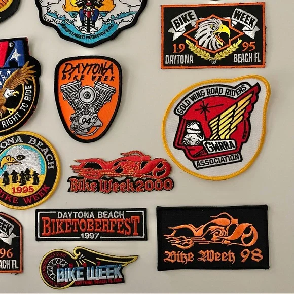 Harley and Daytona Beach Bike Week Embroidered Sew On Patches (21) - Picture 7 of 13